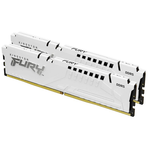 Модуль памяти DIMM DDR5 32Gb, 6000Mhz, Kingston FURY Beast White (KF560C36BWE2K2-32)