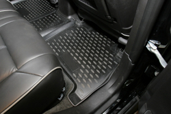 Коврики Standard, в салон HUMMER H3 2005- , 4 шт. (полиуретан, чёрные) Element.NLC.19.01.210