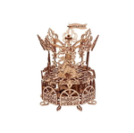 Карусель Wood Trick - Деревянный конструктор, сборная модель, 3D пазл, детский аттракцион