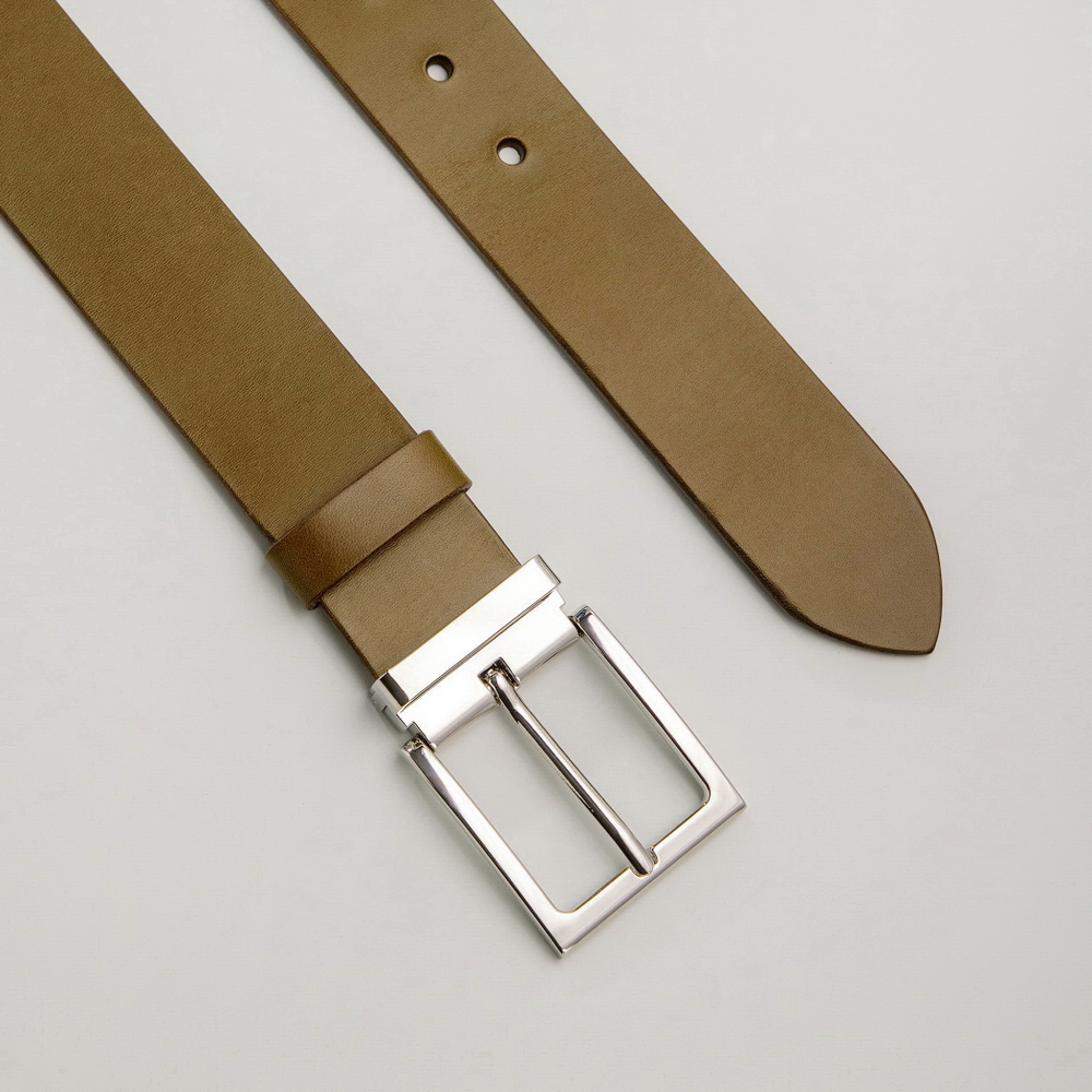 Мужской ремень из итальянской кожи растительного дубления Ремень Dakota weed