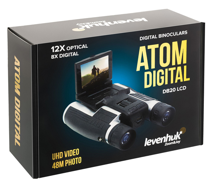Бинокль цифровой Levenhuk Atom Digital DB20 LCD 12x32
