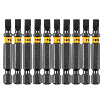 Бита SL5,0х50, сталь S2, шестигранный профиль, 10 шт. Е 6,3 Denzel