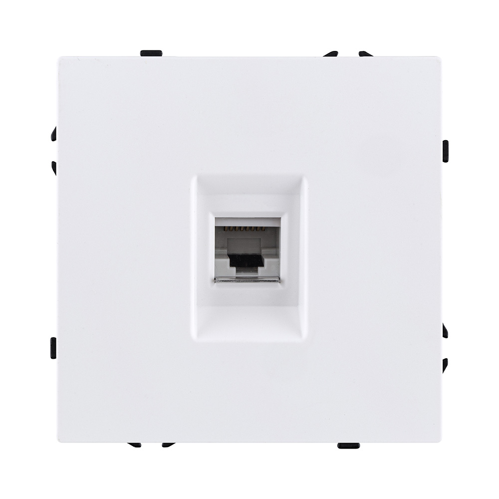 Розетка Ethernet RJ45 Cat.6, белый матовый Kollinger Eclipse EC-017WH