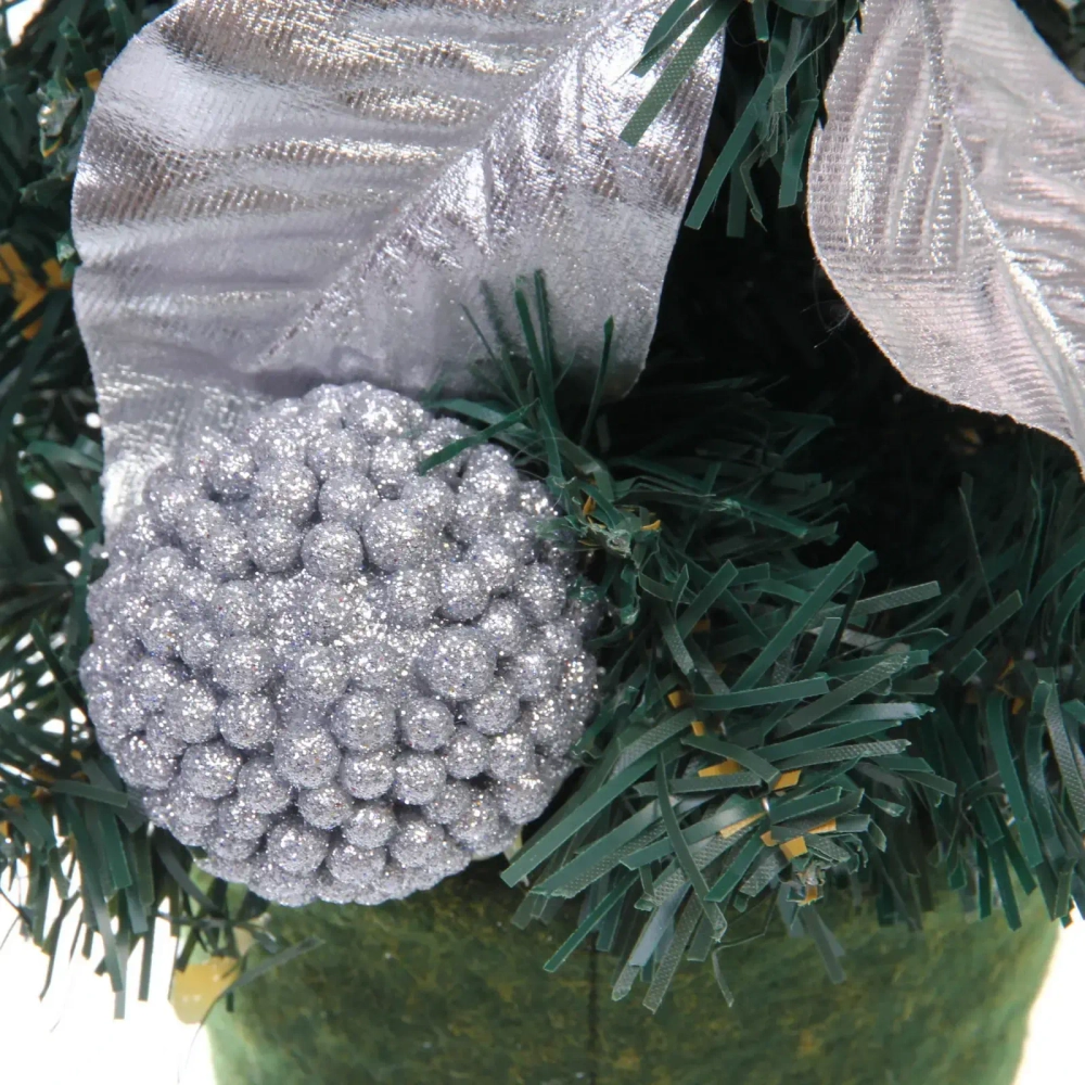 Елка в горшке «Зима» 40 см, Серебро