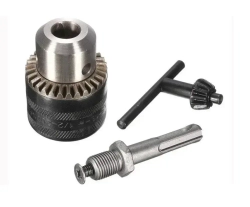 Патрон для дрели ключевой 1,5-13 мм с ключом и переходником SDS-plus 1/2, патрон для шуруповерта, перфоратора.