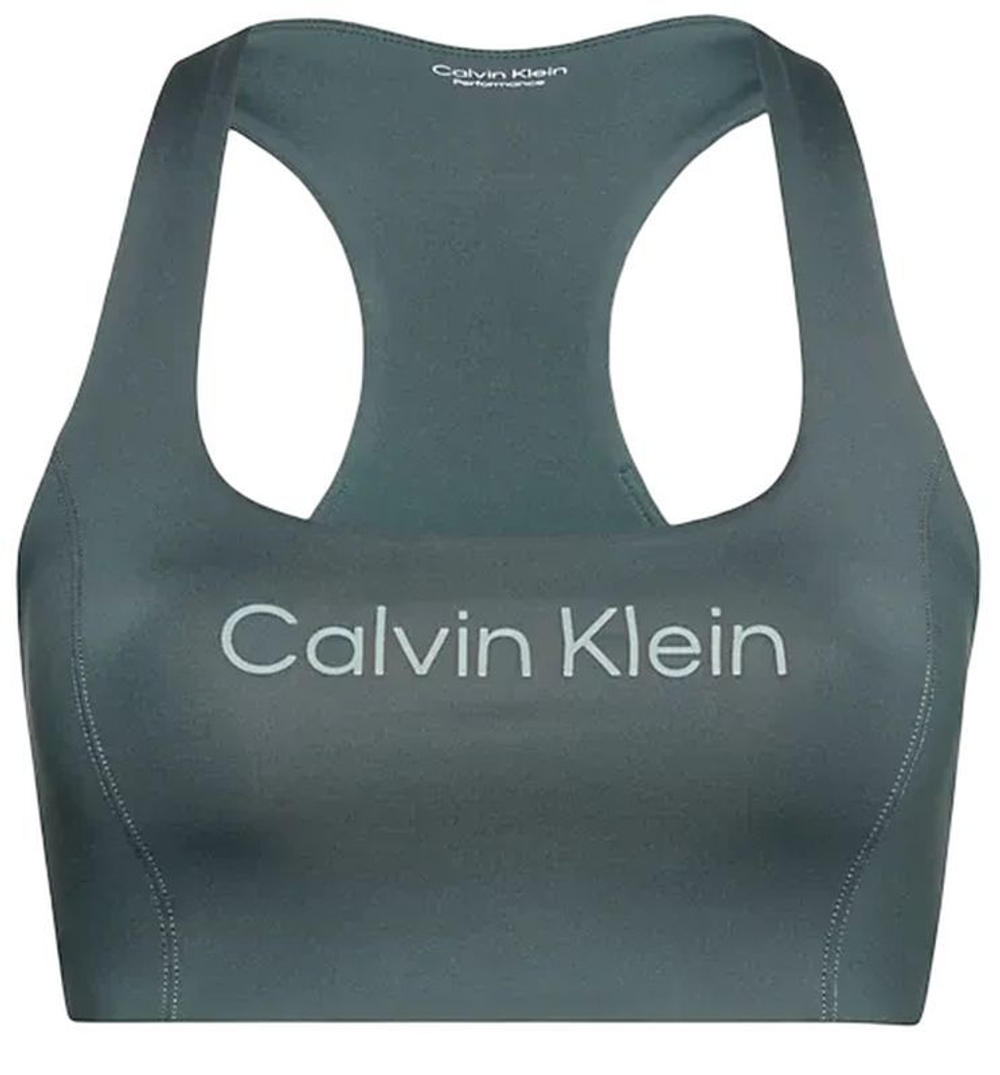 ТОП теннисный Calvin Klein Medium Support Sports Bra - серый