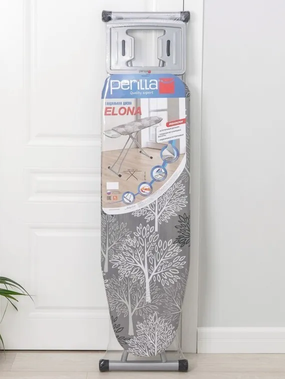 Доска гладильная Dogrular «Элона», 120×38 см, регулируемая высота до 90 см, цвет серый