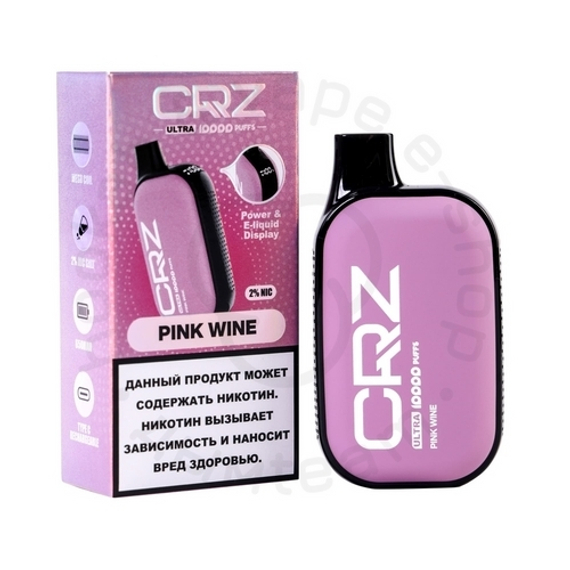 Одноразовая ЭС CRZ 10000 ULTRA &quot;Розовое вино&quot; (Pink Wine) (М)