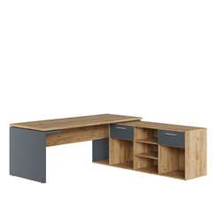 Стол письменный на опорной креденции правый Zion Light 200x205x75