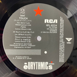Винтажная виниловая пластинка LP Eurythmics Touch (Japan 1984) (Obi) Here Come The Rain Again