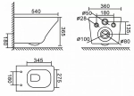 Унитаз подвесной BelBagno SELA BB3201CHR безободковый, с крышкой микролифт, с инсталляцией и кнопкой