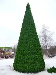 Уличная сосна Уральская зеленая 15 м., каркасная, Леска, Green Trees (GT15URLES)