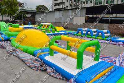Коммерческий надувной аквапарк «Солнечный» 30×20×2,5 м