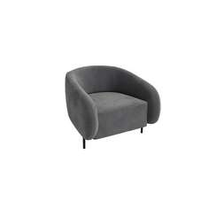 Белт Диван одноместный BLT-1 Velvet Lux 17/Металл Черный 910*850*730