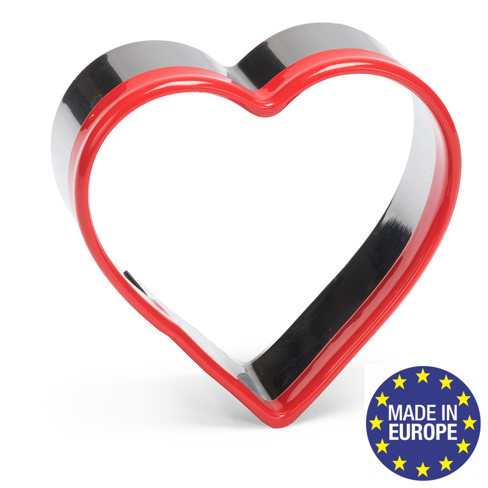 Форма-вырубка для печенья "Сердце" с пластиковым ободком Patisse 6х6х2.5 см