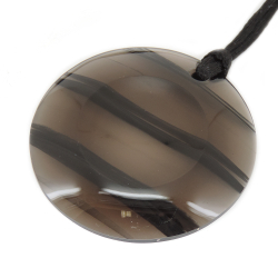 Кулон "Кратер" обсидиан прозрачный асс.