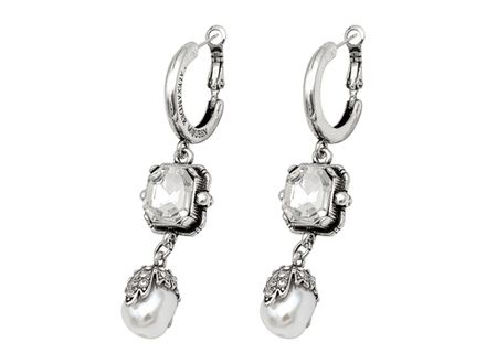 Серьги-Винтаж "Gothic Pearl", 65мм