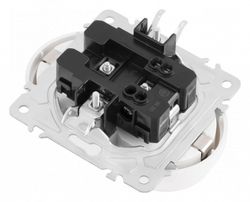 Розетка двойная с заземлением, без рамки Arte Milano am-202 202.40-2.white