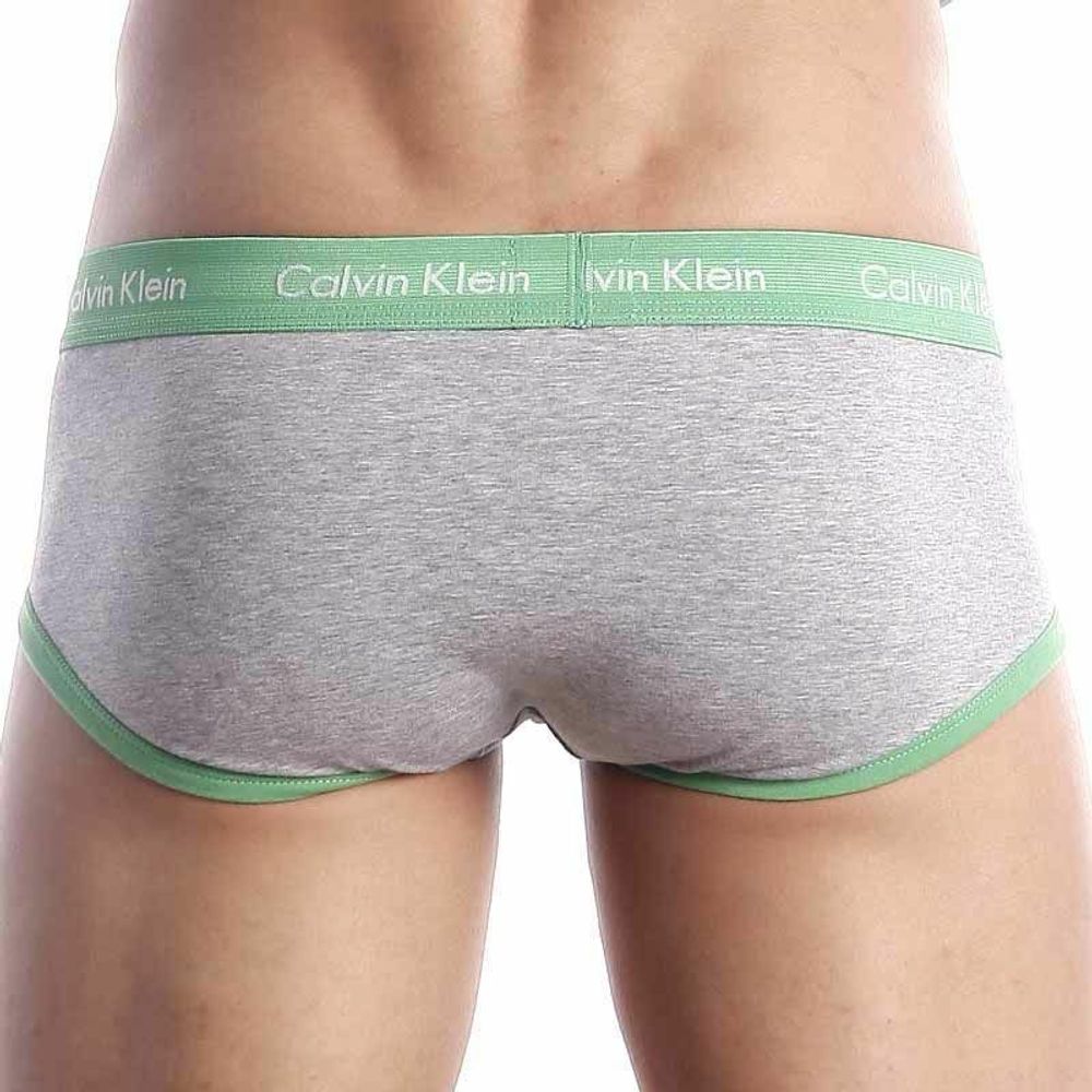 Мужские трусы брифы Calvin Klein 365 Grey Green Brief