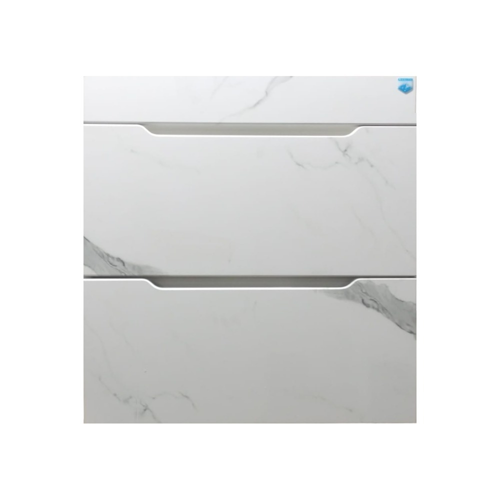 Тумба Модерн 70, напольная, 2 ящика, мрамор белый