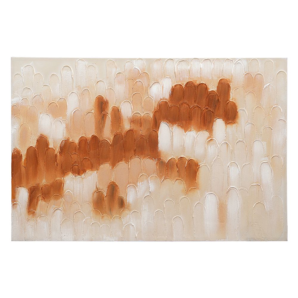 Панно декоративное с ручной росписью By Feel, 120х80 см, охра