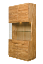 Шкаф с витриной Parma-2 из массива дуба