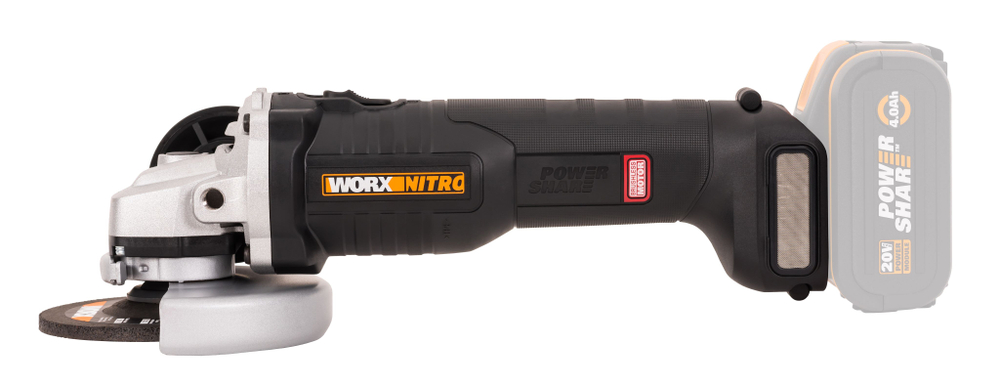 Угловая шлифмашина бесщёточная аккумуляторная WORX WX813.9