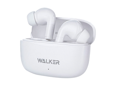 Наушники WALKER WTS-39, шумопод. ENC, независ. работа наушников, белые