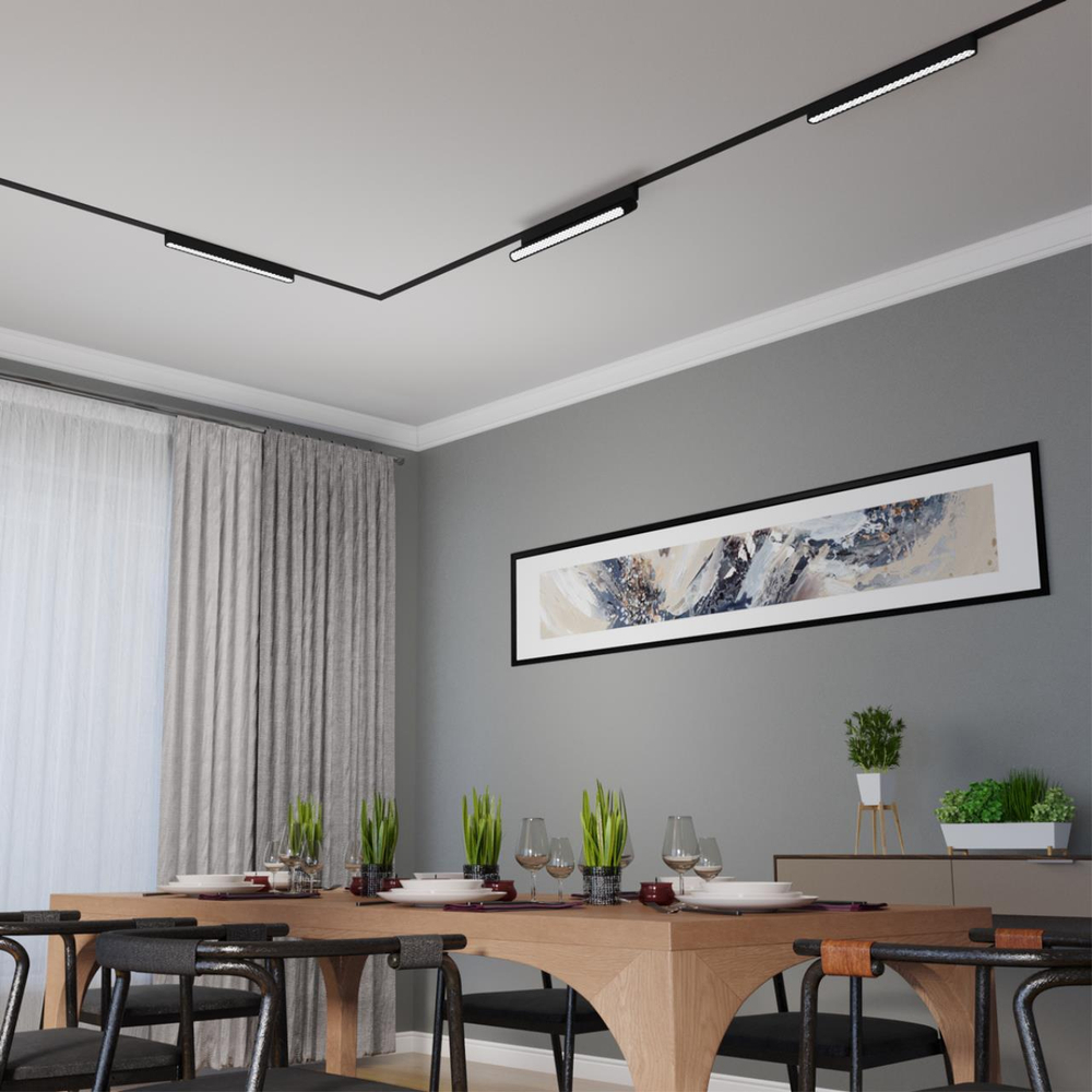 359248 SHINO NT23 047 черный Трековый светильник для низковольтного шинопровода IP20 LED 18W 48V 1080Лм 3000К SMAL