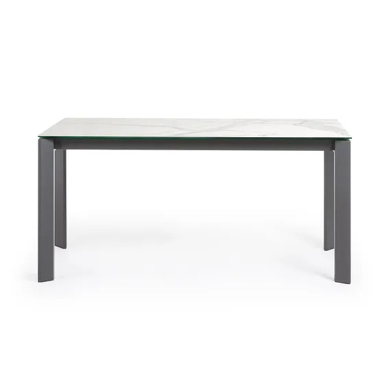 Стол Atta 160 (220) x90 антрацит, керамика