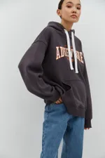 Худи Miracle Apparel Adventure University Винтажный серый