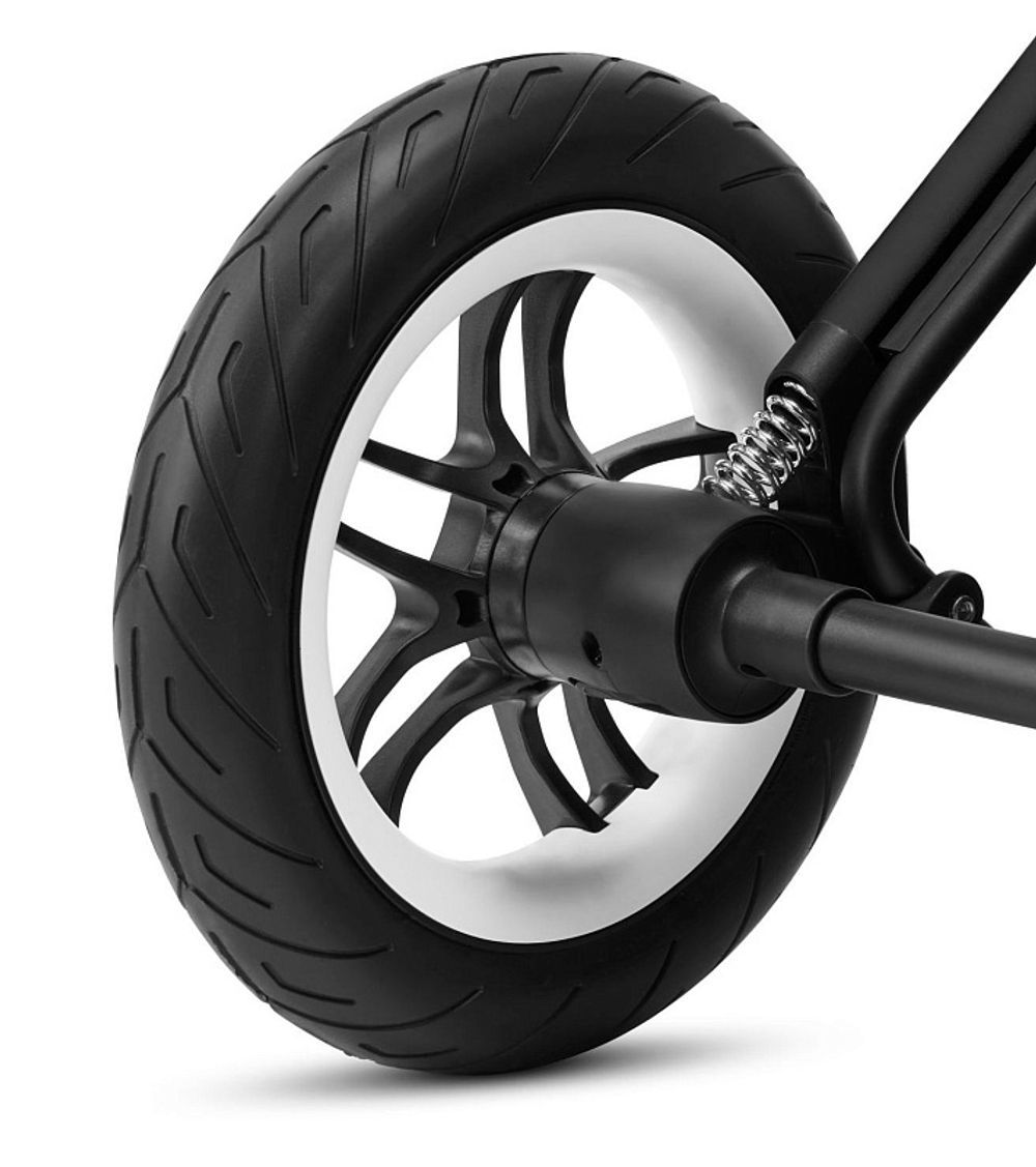 Коляска 2 в 1 Cybex Talos S Lux BLK Moon Black с дождевиками прогулочного блока и люльки