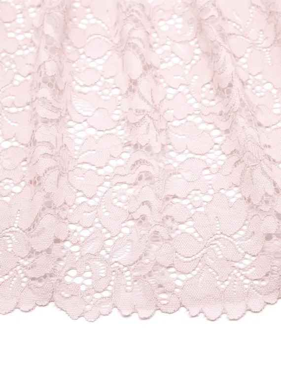 03-245 Кружево эластичное 19 см, серебристый пион 168