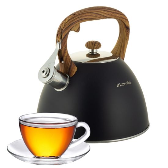 Чайник 3 л. из нержавеющей стали со свистком Kamille KM 0854