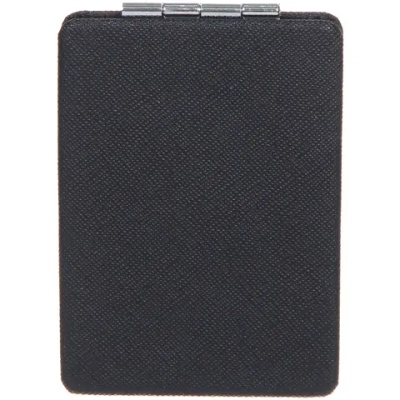 Зеркало косметическое двойное «ФРАТЕЛЛИ», прямоугольник, цвет черный, 9*6см (пакет с подвесом)