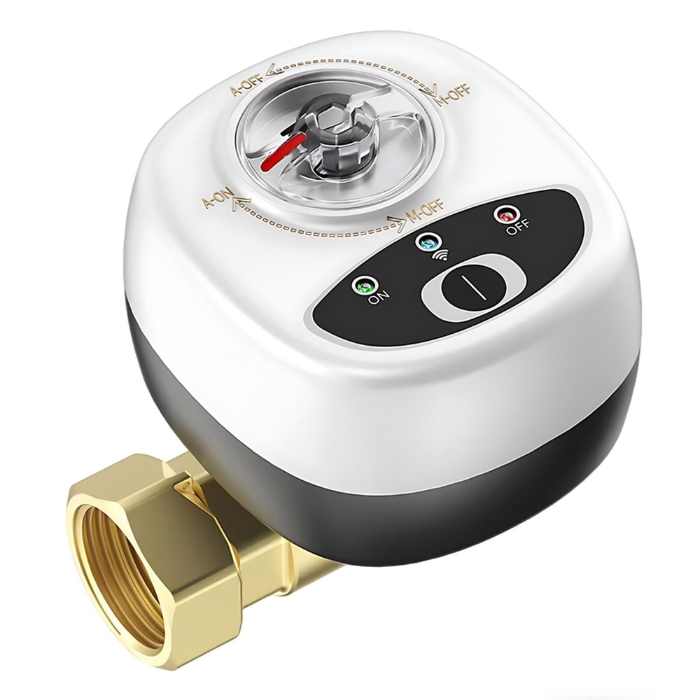 Умный WiFi шаровый кран с электроприводом USB5V + ручное управление (Работает с Tuya, SmartLife, Яндекс Алиса)