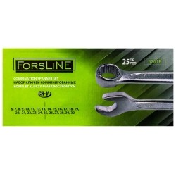 Набор ключей комбинированных 25 пр.(6-28,30,32мм),на полотне ForsLine FL-5261P