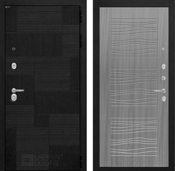 Входная металлическая дверь Лабиринт PAZL (ПАЗЛ) 06 Сандал серый