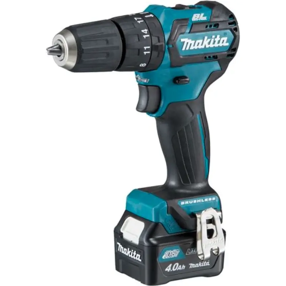 Makita HP332DWME аккумуляторная ударная дрель-шуруповерт (2 x 4 Ач, ЗУ)