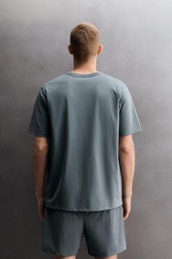ZARA ФУТБОЛКА ДЛЯ ТРЕНИРОВОК COMFORT, СТАЛЬНОЙ СИНИЙ