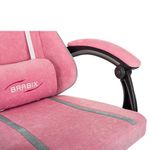 Кресло компьютерное BRABIX "Shooter GM-123", 2 подушки, ткань, розовое/серое, 533213