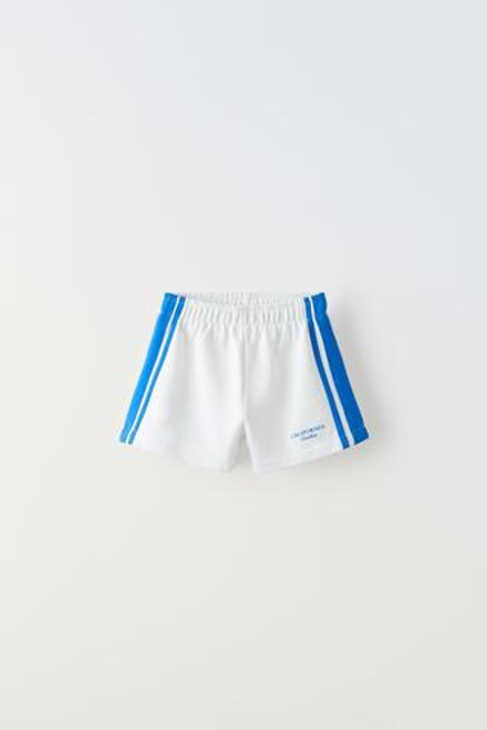 ZARA ШОРТЫ С ЛАМПАСАМИ, БЕЛЫЙ