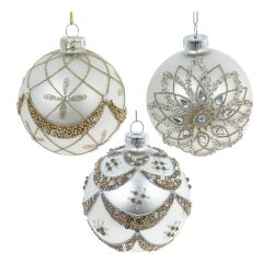 GAEM Набор из 12шт Украшение новогоднее "Шар", D 8 см, L35 W25 H9 см