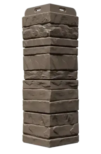 Угол наружный для фасадных панелей Алтай, Шоколад