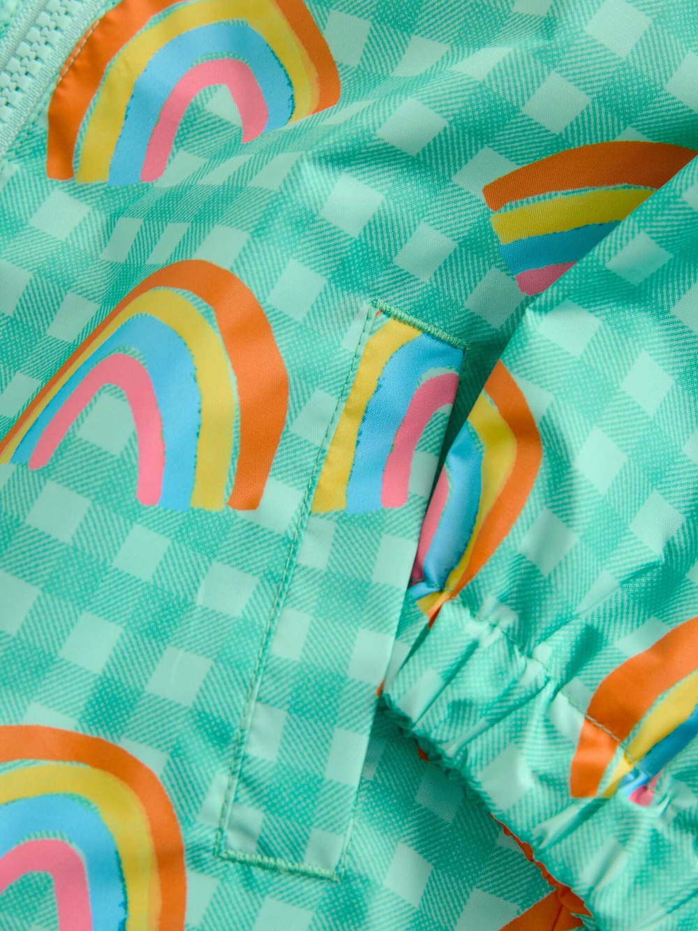 Дождевик с хлопковой подкладкой для девочки Next E25-122, Мятный