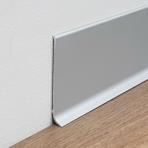 Плинтус алюминиевый анодированный/Ral/Tikkurila плоский 80х10 мм – 2.5 м