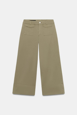 ZARA ДЖИНСОВЫЕ КЮЛОТЫ Z1975, ХАКИ