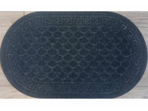 Коврик влаговпитывающий Чешуйки овал серый(0,6*0,9м)