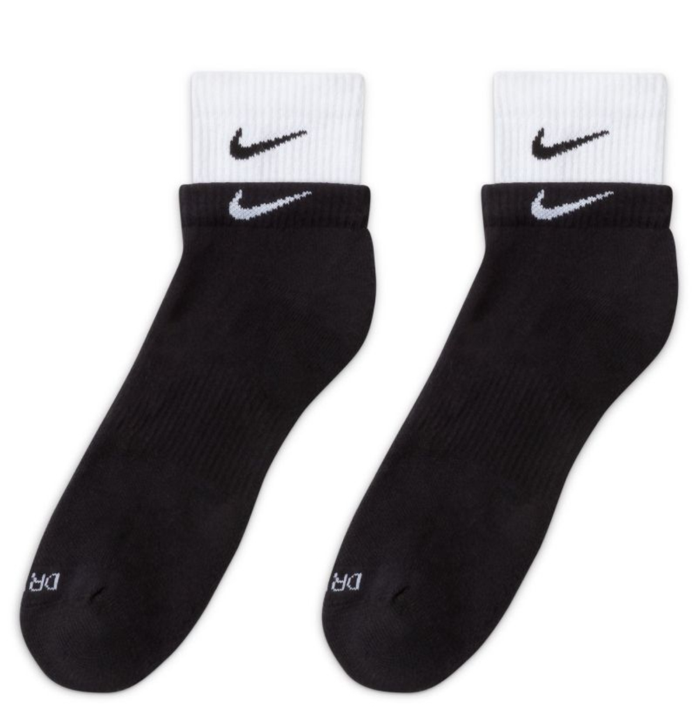 Теннисные носки Nike Everyday Plus Cushioned Training Ankle Socks 1P - black/white/black