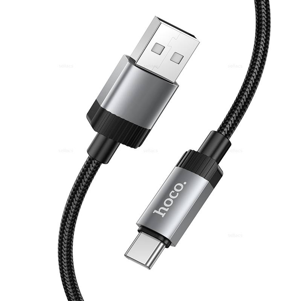 Кабель USB на Type-C 60W Hoco X117 (black)